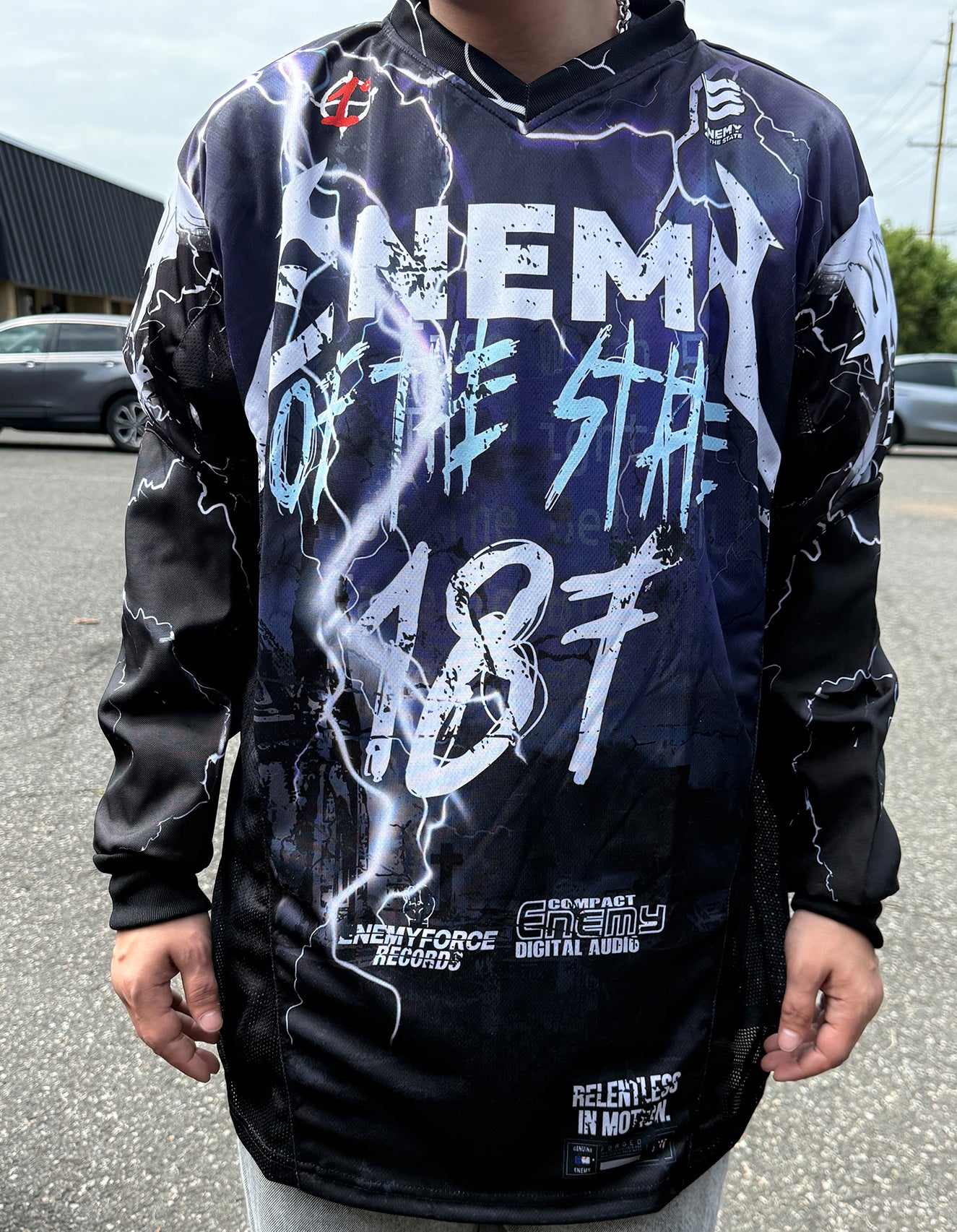 Enemy of the State "Metallic " Long Sleeve Jersey