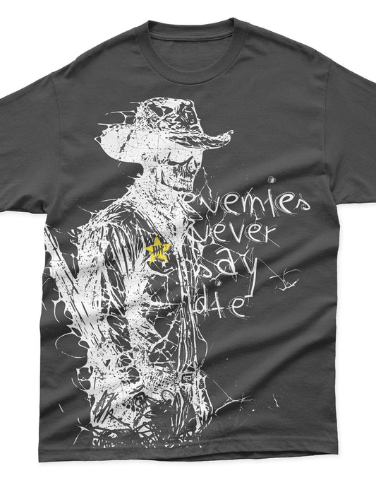 Enemies Never Say Die Heavyweight T Shirt