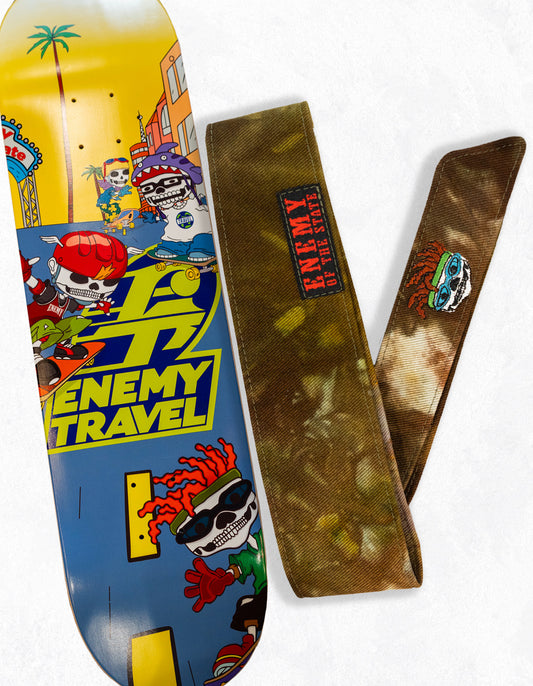 Otto Band & Matching Enemy Travel Skateboard Deck Combo