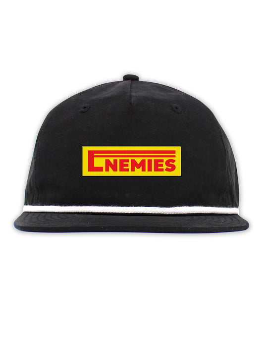 Enemy Tires Embroidered 5 Panel Rope Snapback