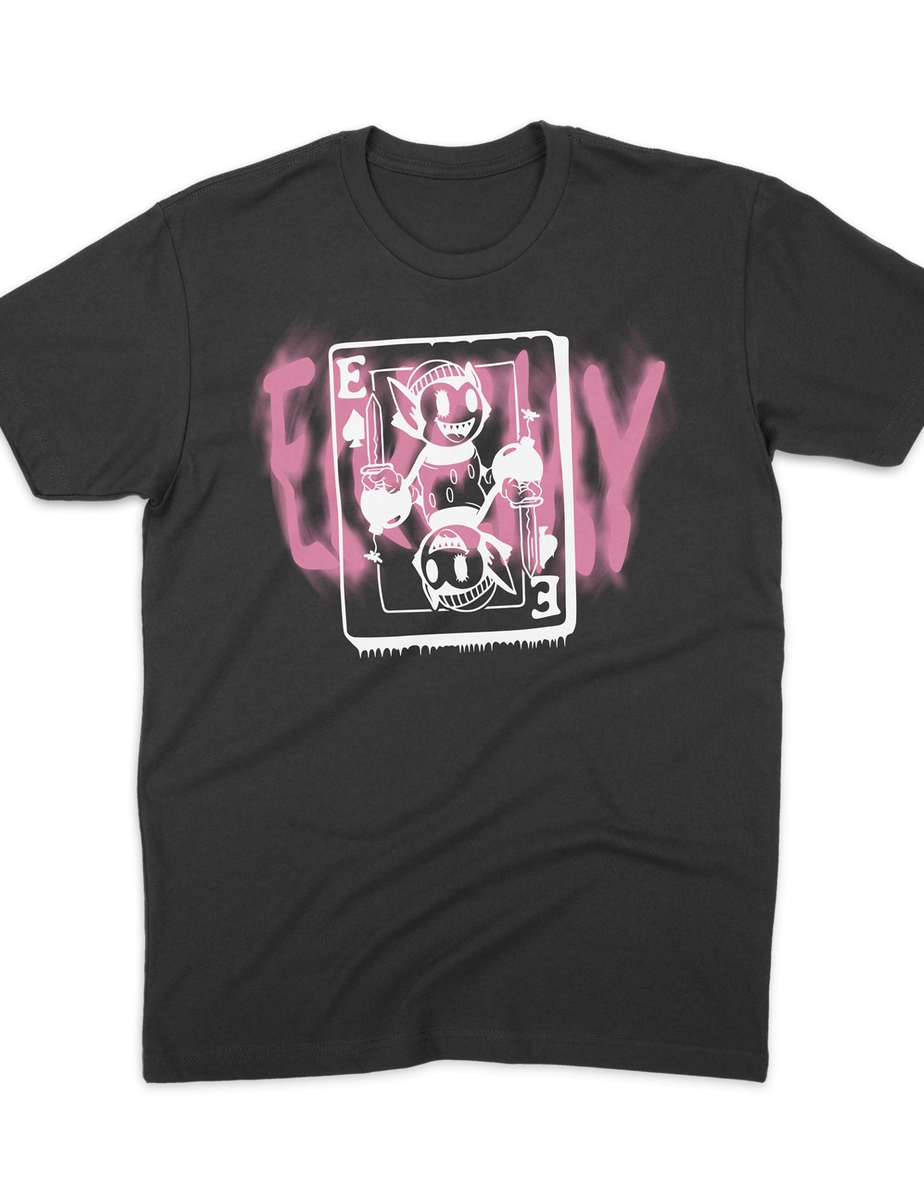 Lil E Playing Card Overspray CVC T Shirt