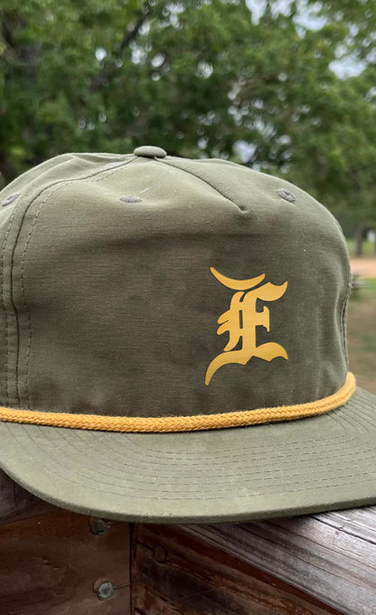 Puff Embroidered E Hat