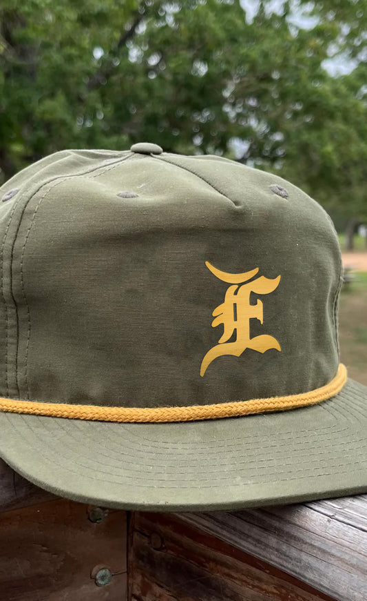 Puff Embroidered E Hat