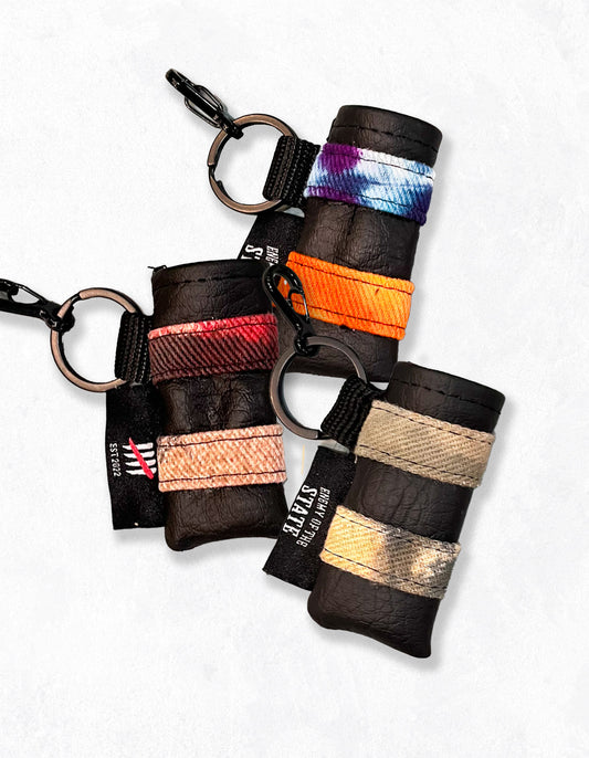 Randomized Fabric Leather Lighter Cover / Holder-