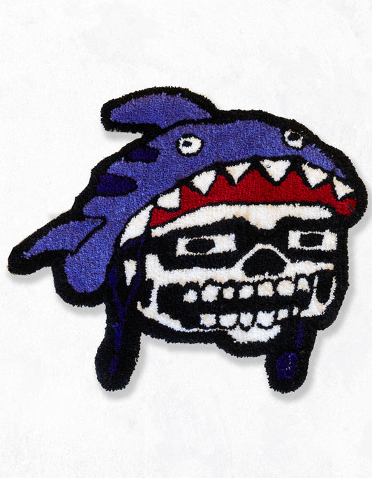 Enemy Hand-Tufted Squid Rug