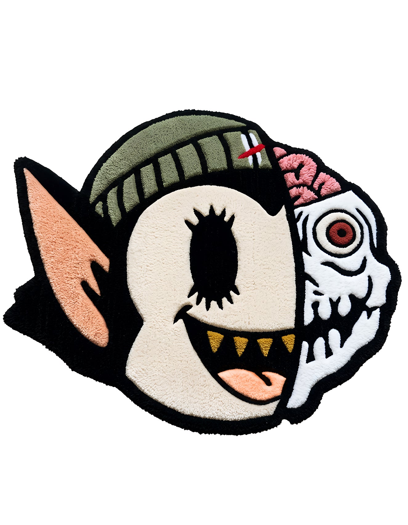 Medium Lil E Skull Hand-Tufted Rug