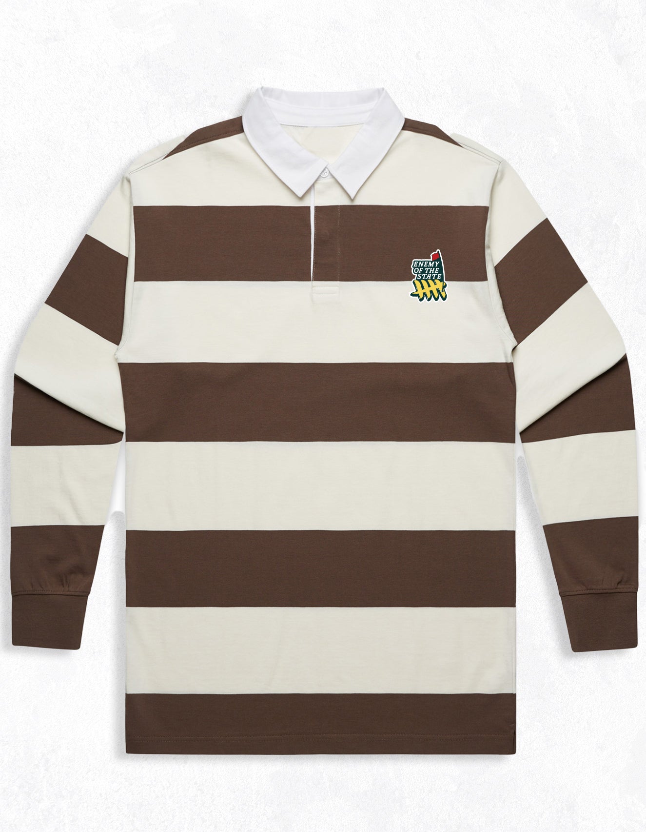 Rugby Striped Embroidered Enemy Master Jersey