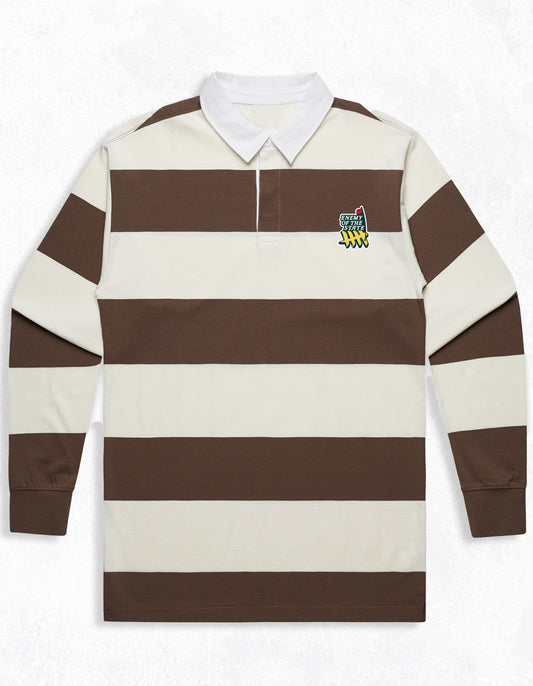 Rugby Striped Embroidered Enemy Master Jersey