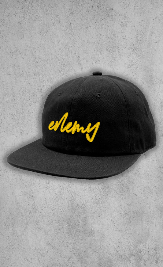 Puff Embroidered Enemy Script Unstructured Hat