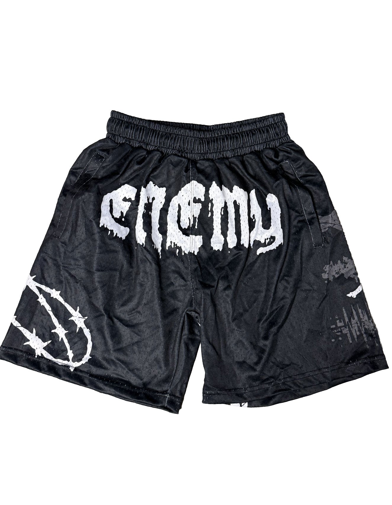 Enemy Barbed Wire Sublimated Mesh Shorts