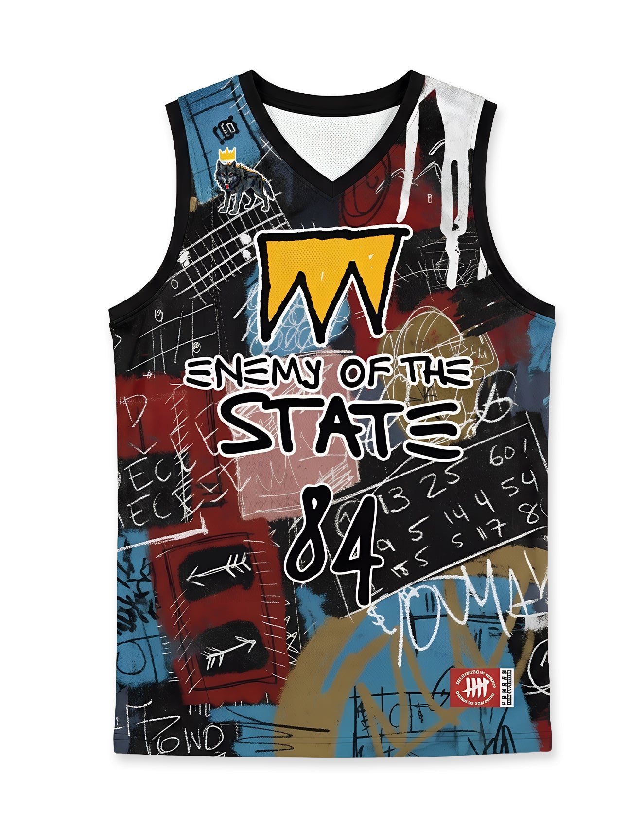 Enemy of the State " The Crown " Basketball Jersey