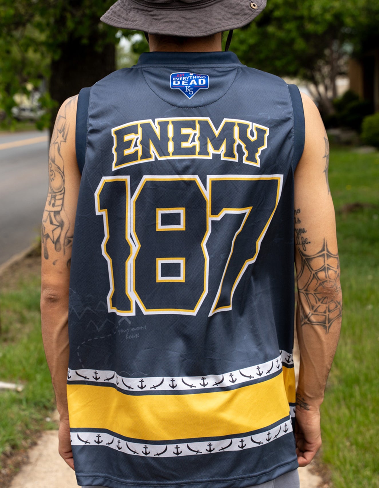 Enemy of the State " Pirate Treasure " Sleeveless Jersey