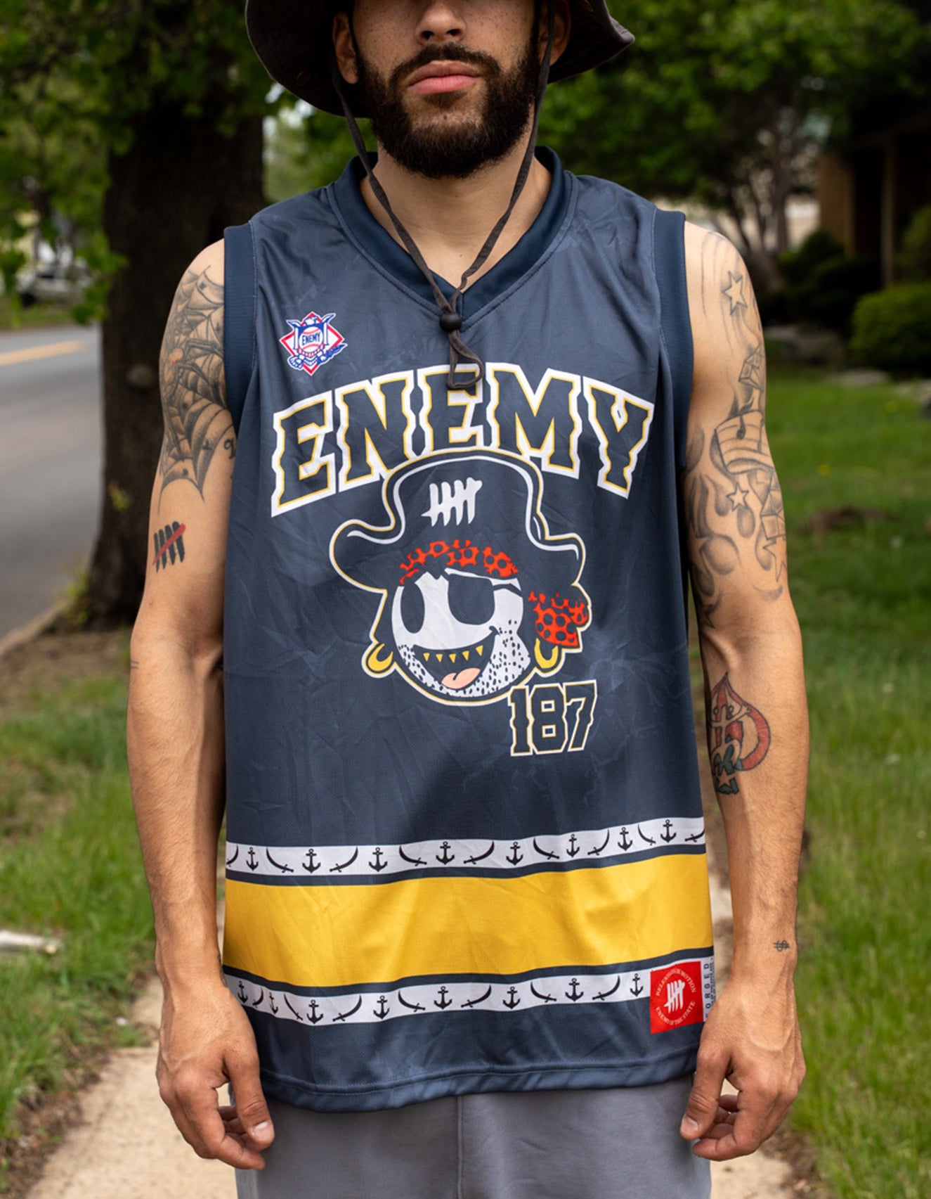 Enemy of the State " Pirate Treasure " Sleeveless Jersey