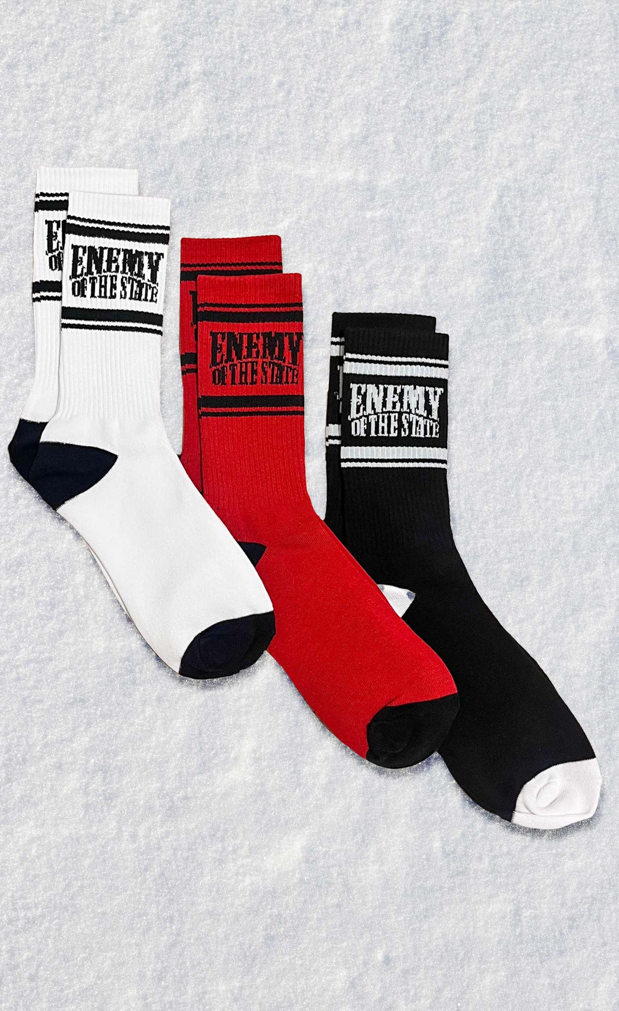 Enemy of the State 3 Pack of Athletic Socks