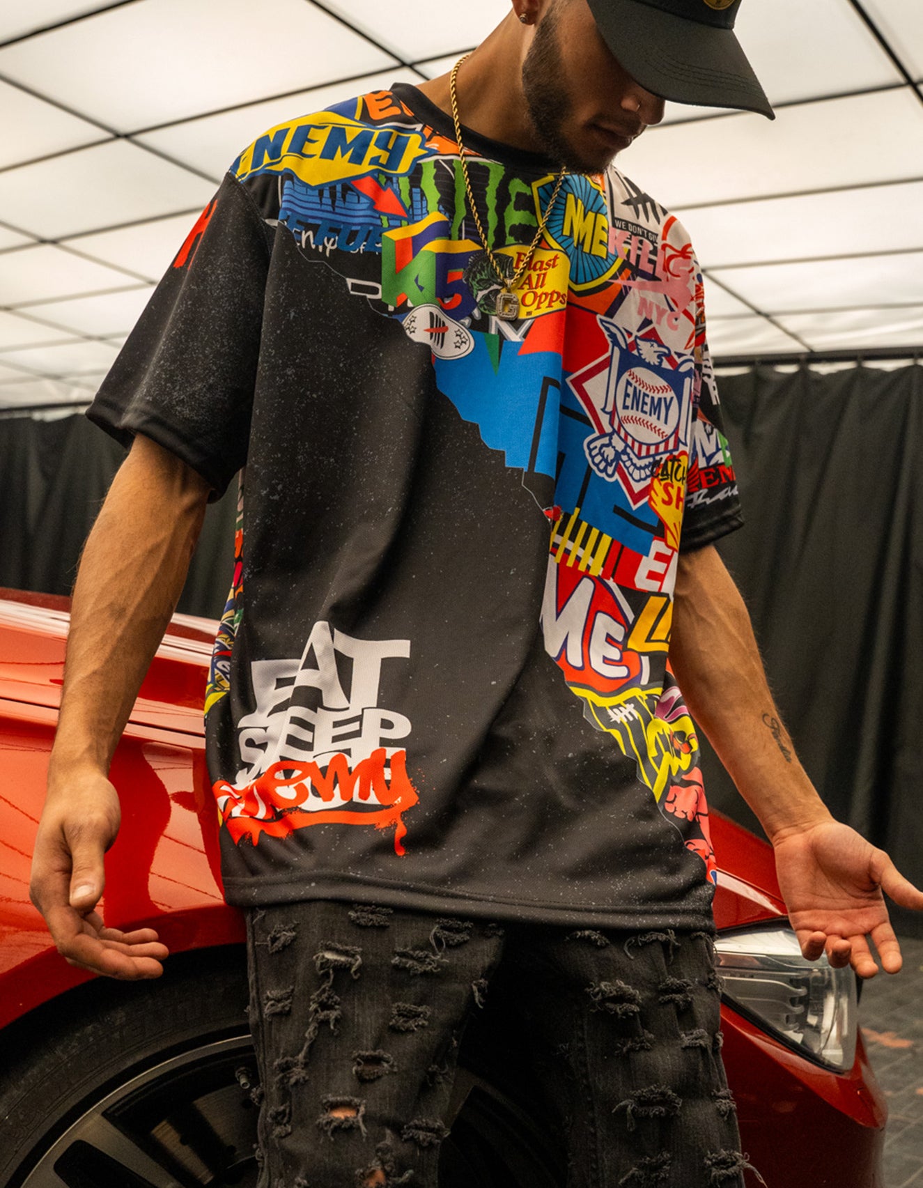Sticker Slap EOTS x Eat Sleep Race Tech Tee