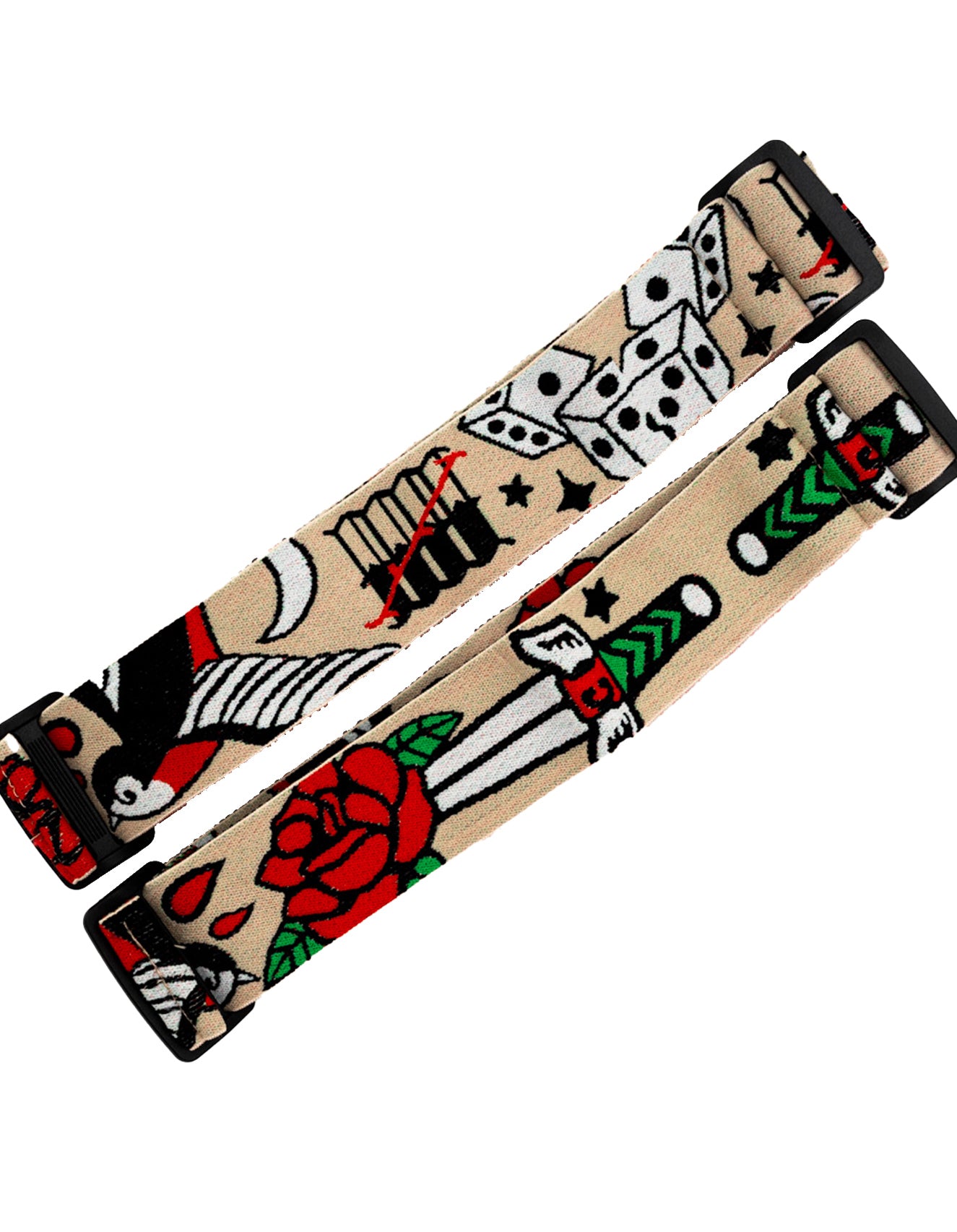 Woven Enemy Traditional Flash Tattoo Mask Strap