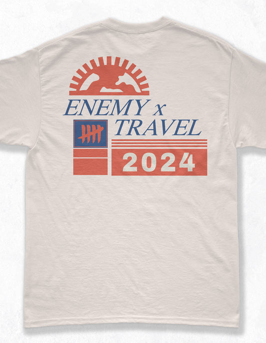 Travel Skateshop x Enemy Retro T Shirt