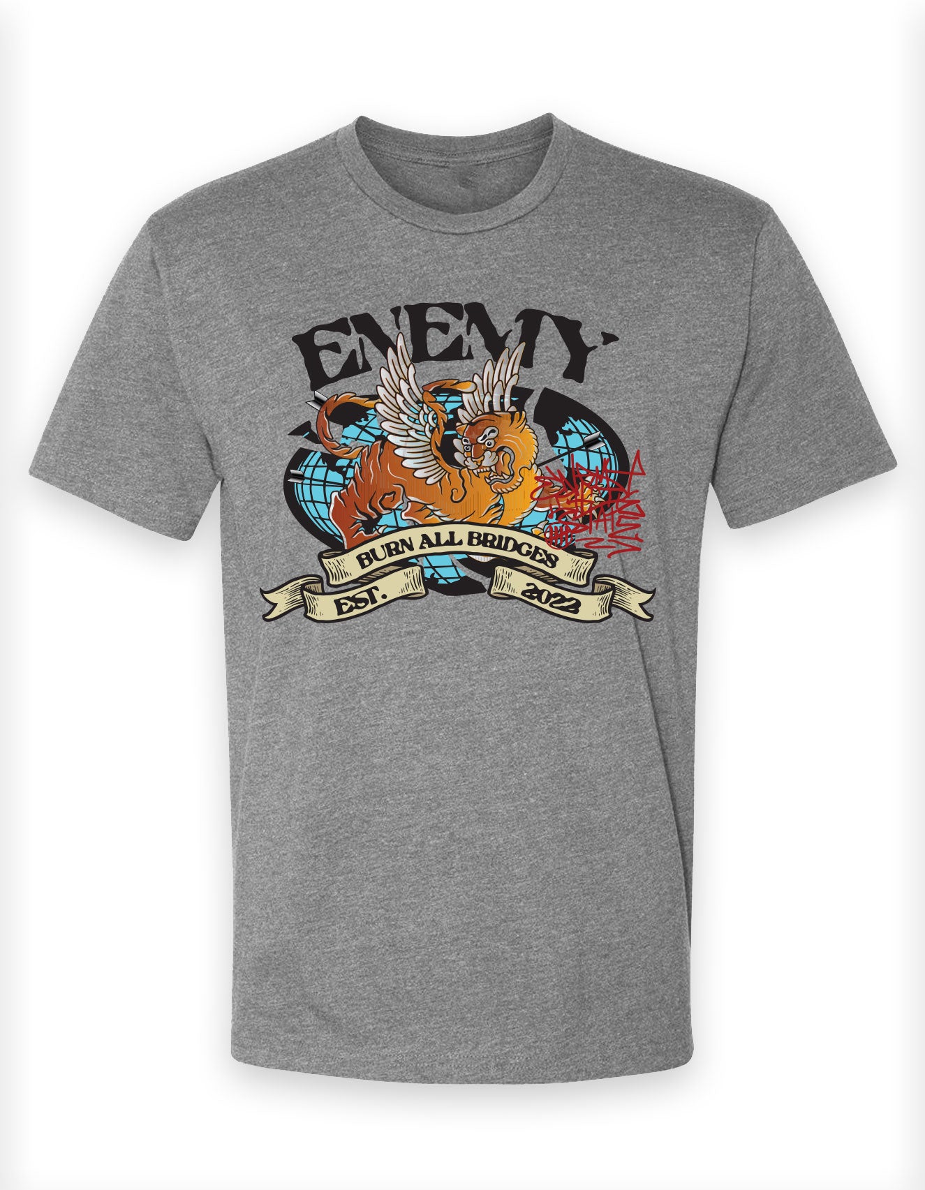 Burn All Bridges Lightweight CVC T Shirt