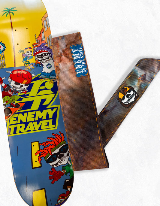 Twister Band & Matching Enemy Travel Skateboard Deck Combo