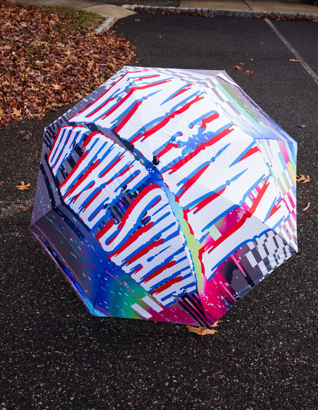 Digital Glitch Enemy of the State Golf / Canopy Umbrella