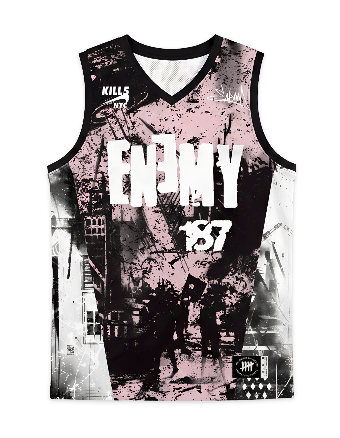 Enemy of the State " Say Uncle " Basketball Jersey
