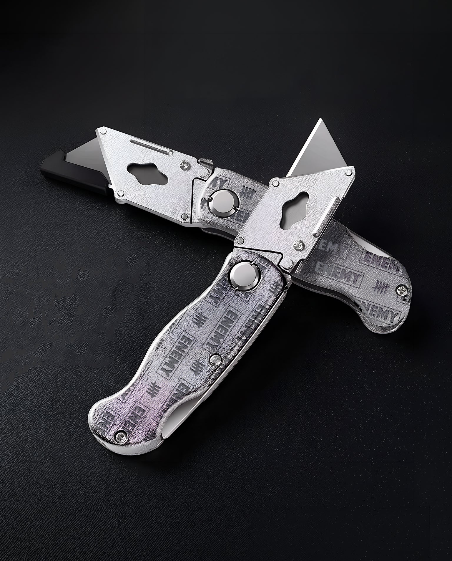 Engraved Utility Knife w/ 10 Extra Blades