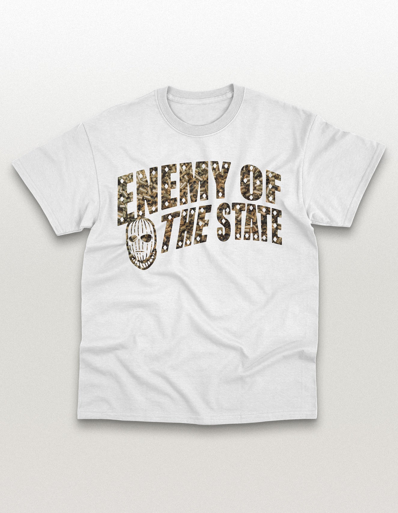 NOT A DRI FIT - Enemy Shell Casings Mid-Weight Cotton T-Shirt