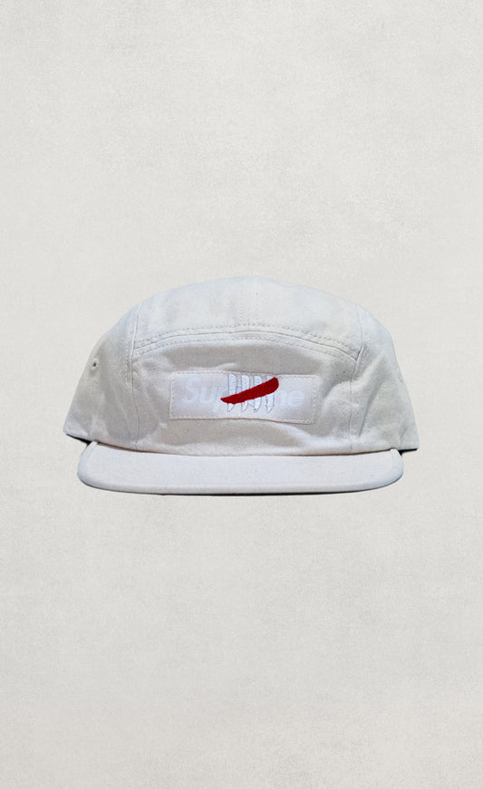 White S̷u̷p̷r̷e̷m̷e̷  x Enemy of the State Canvas Tagged Box Logo Hat