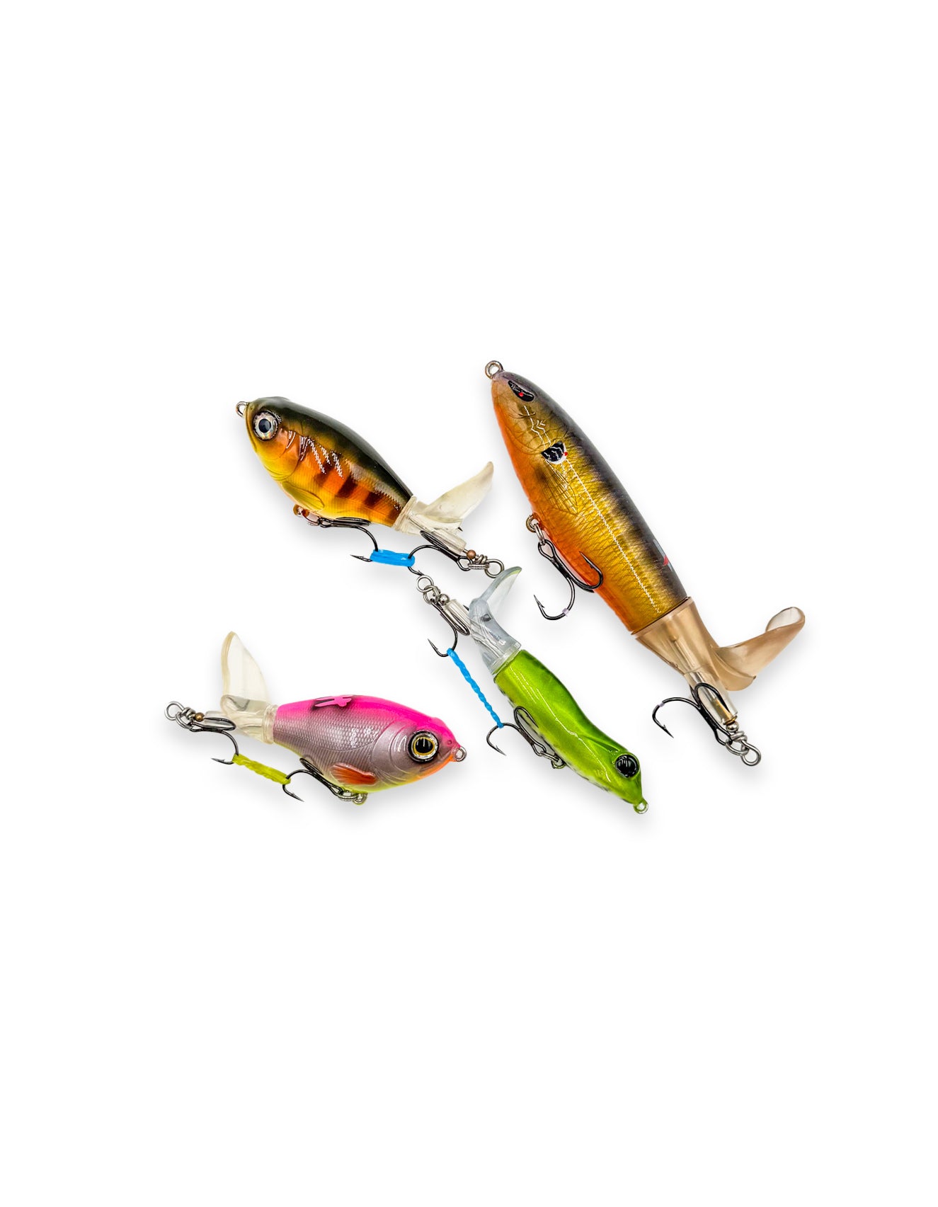 Randomized Hand Painted Enemy of the State x Tadpoles Custom Baits Whopper Plopper