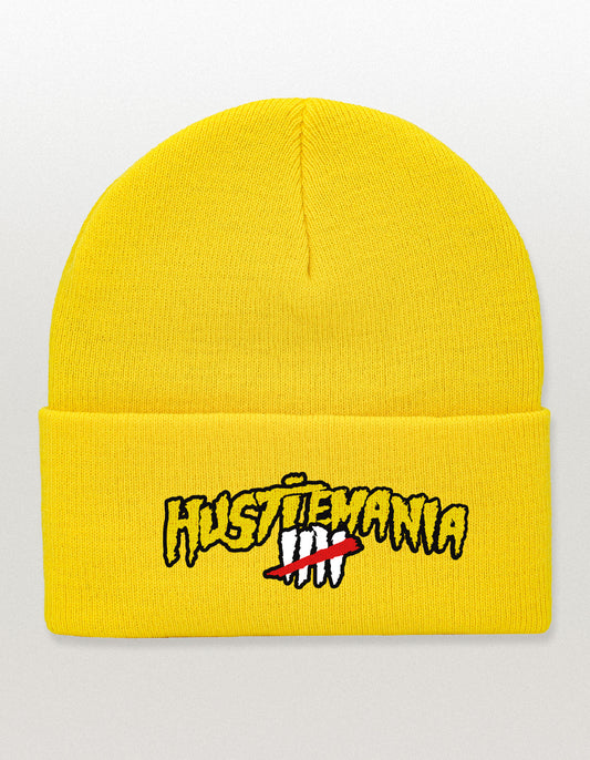 Hustlemania Embroidered Cuff Beanie
