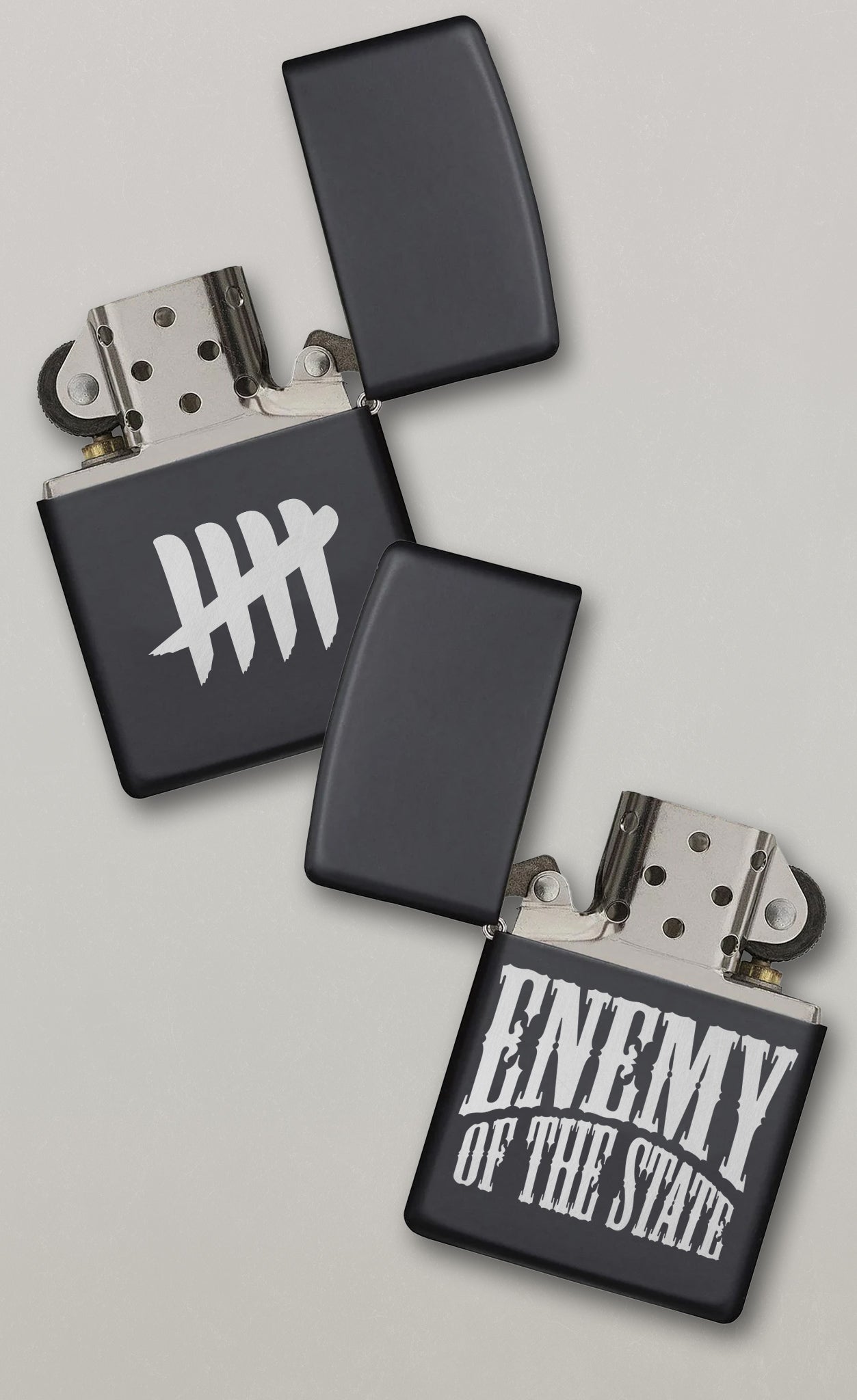 Enemy of the State Engraved Lighter