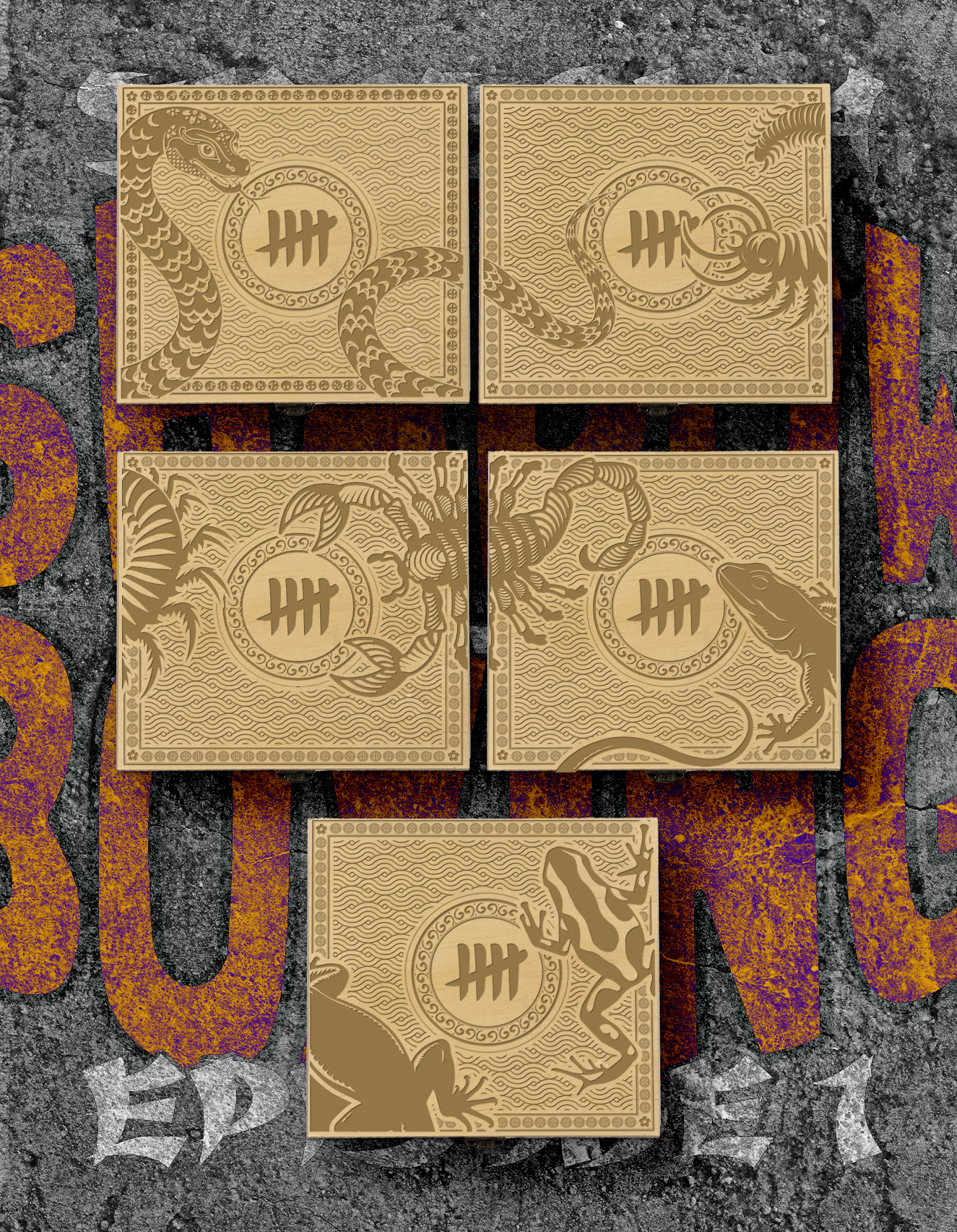 Deadly Venoms 5 Band Collectors Box Package