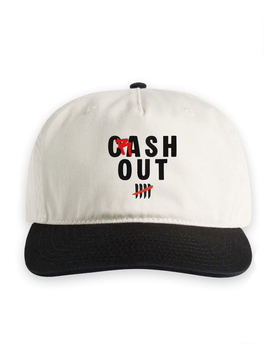 Cash Out or Crash Out Embroidered Two Tone Cap