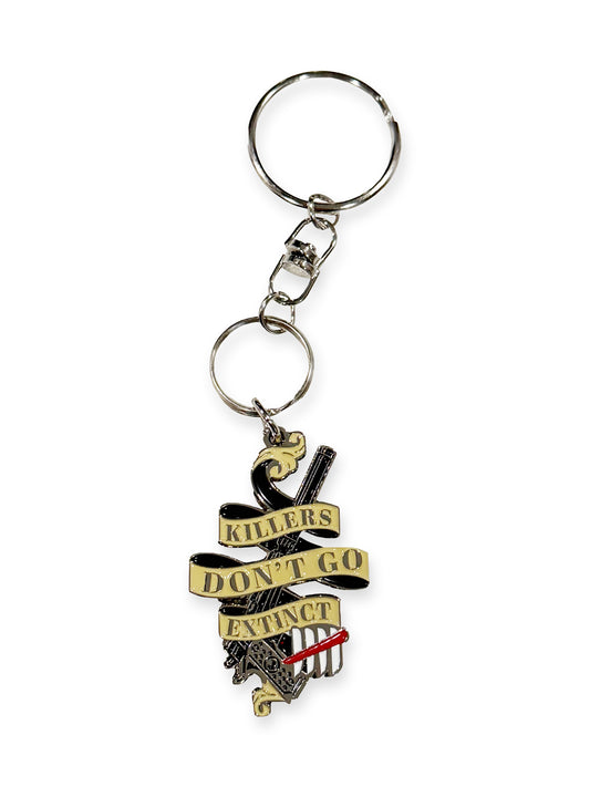 Killers Don't Go Extinct Enameled Keychain