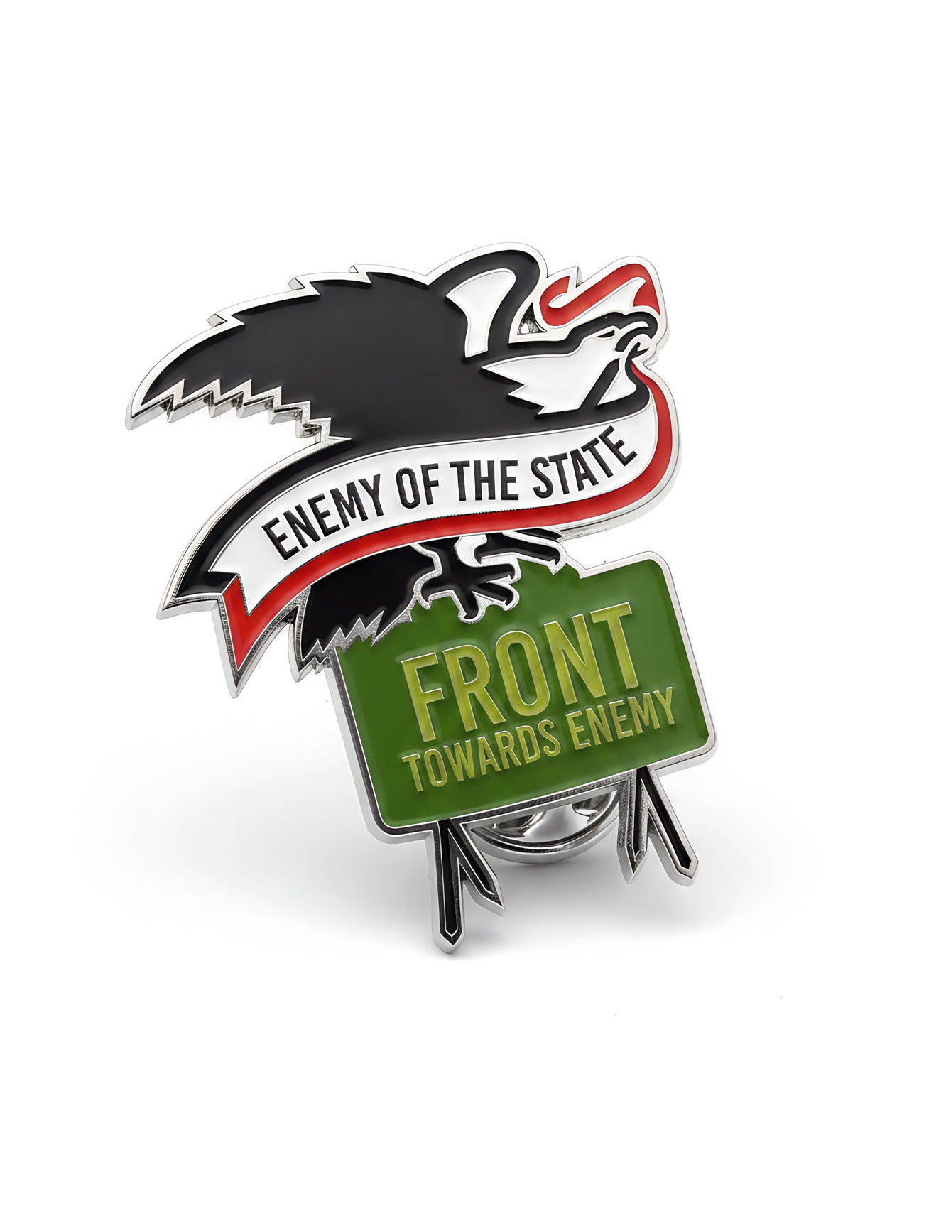 Enemy League Jumbo Enameled Pin