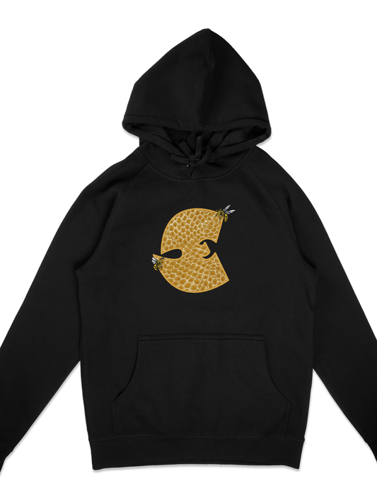 Shaolin Honeycomb Applique Embroidered Hoodie