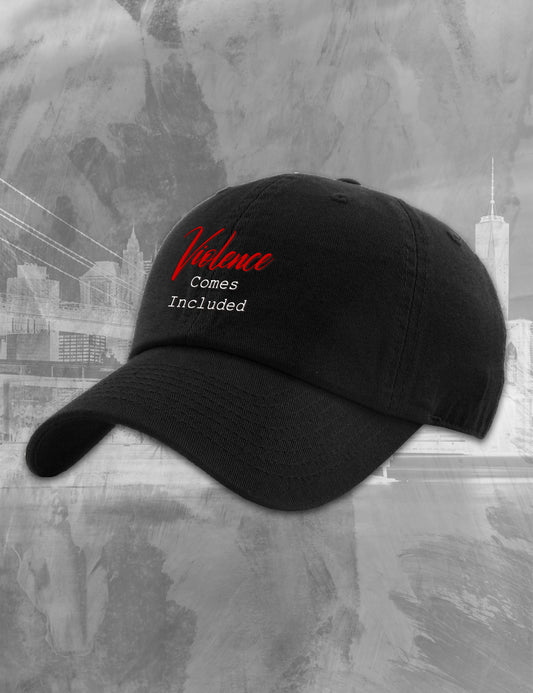 Violence Comes Included Embroidered Logo Dad Hat
