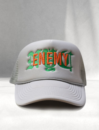 Enemy NYC Embroidered Trucker Hat - Electricity Colorway