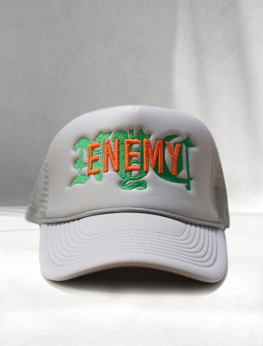 Enemy NYC Embroidered Trucker Hat - Electricity Colorway