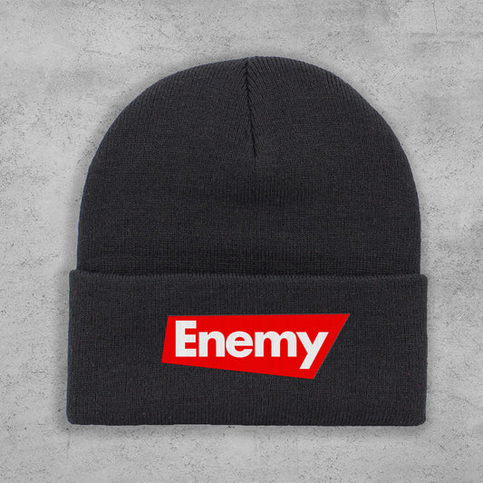 Enemy Emblem Embroidered Cuff Beanie