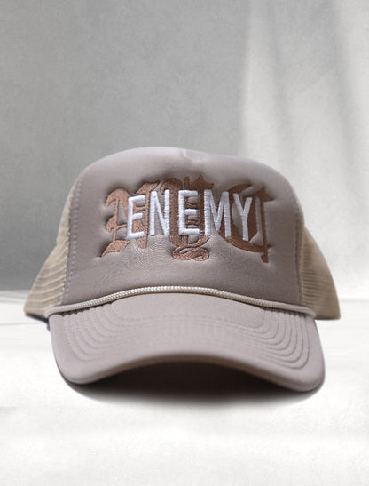 Enemy NYC Embroidered Trucker Hat - Yoga Flame Colorway