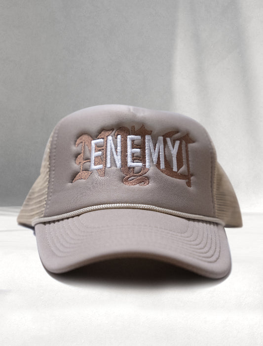 Enemy NYC Embroidered Trucker Hat - Yoga Flame Colorway
