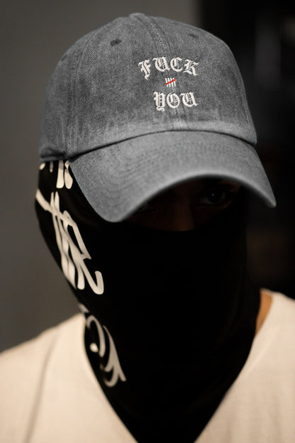 Pigment Washed Embroidered Fuck You Dad Hat