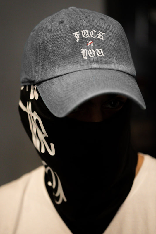 Pigment Washed Embroidered Fuck You Dad Hat