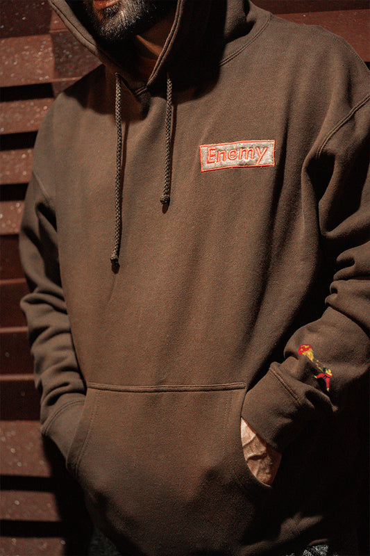 Shoryuken Hoodie with Applique Embroidery