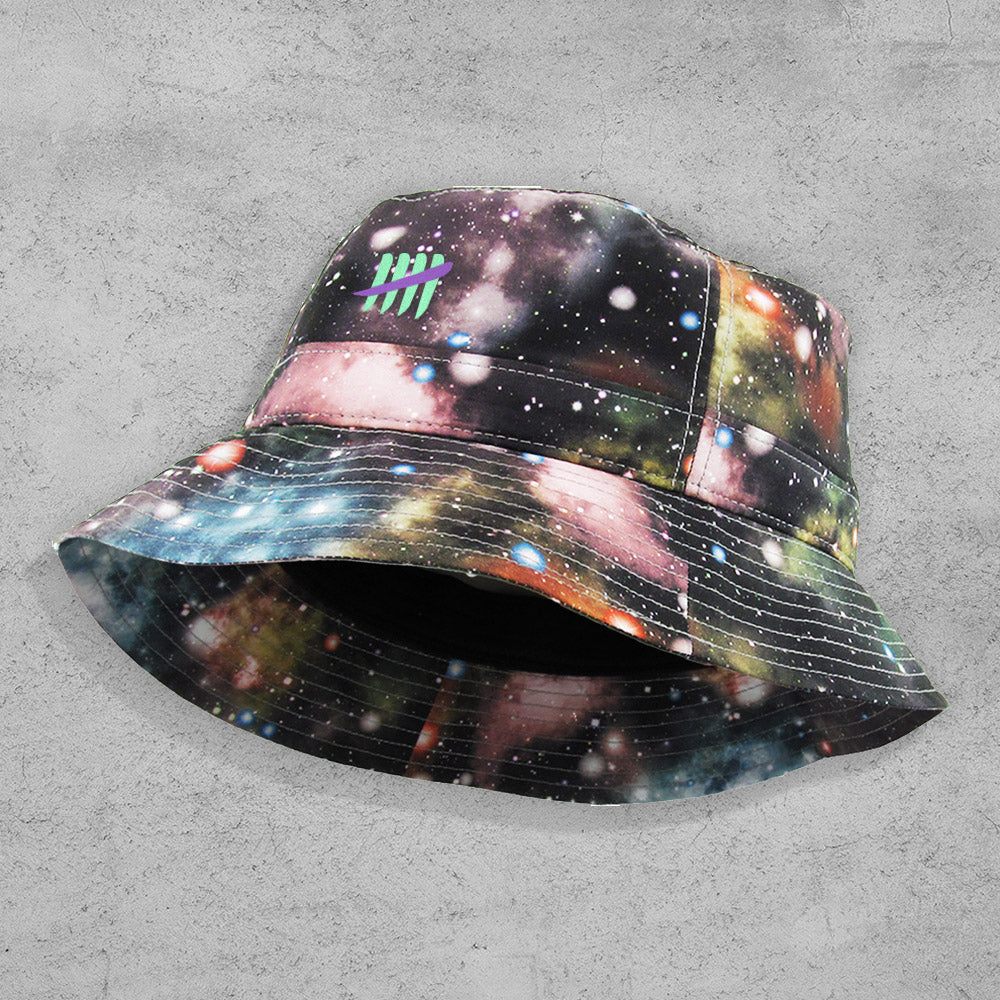 Kill 5 Logo Embroidered Galaxy Bucket Hat