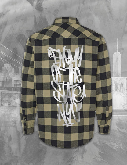 Enemy of the State Graffiti Flannel Longsleeve