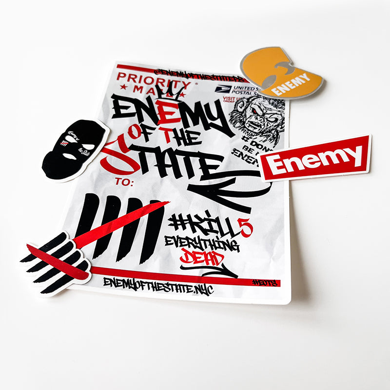 Enemy of the State Assorted Sticker Pack Ep. 1