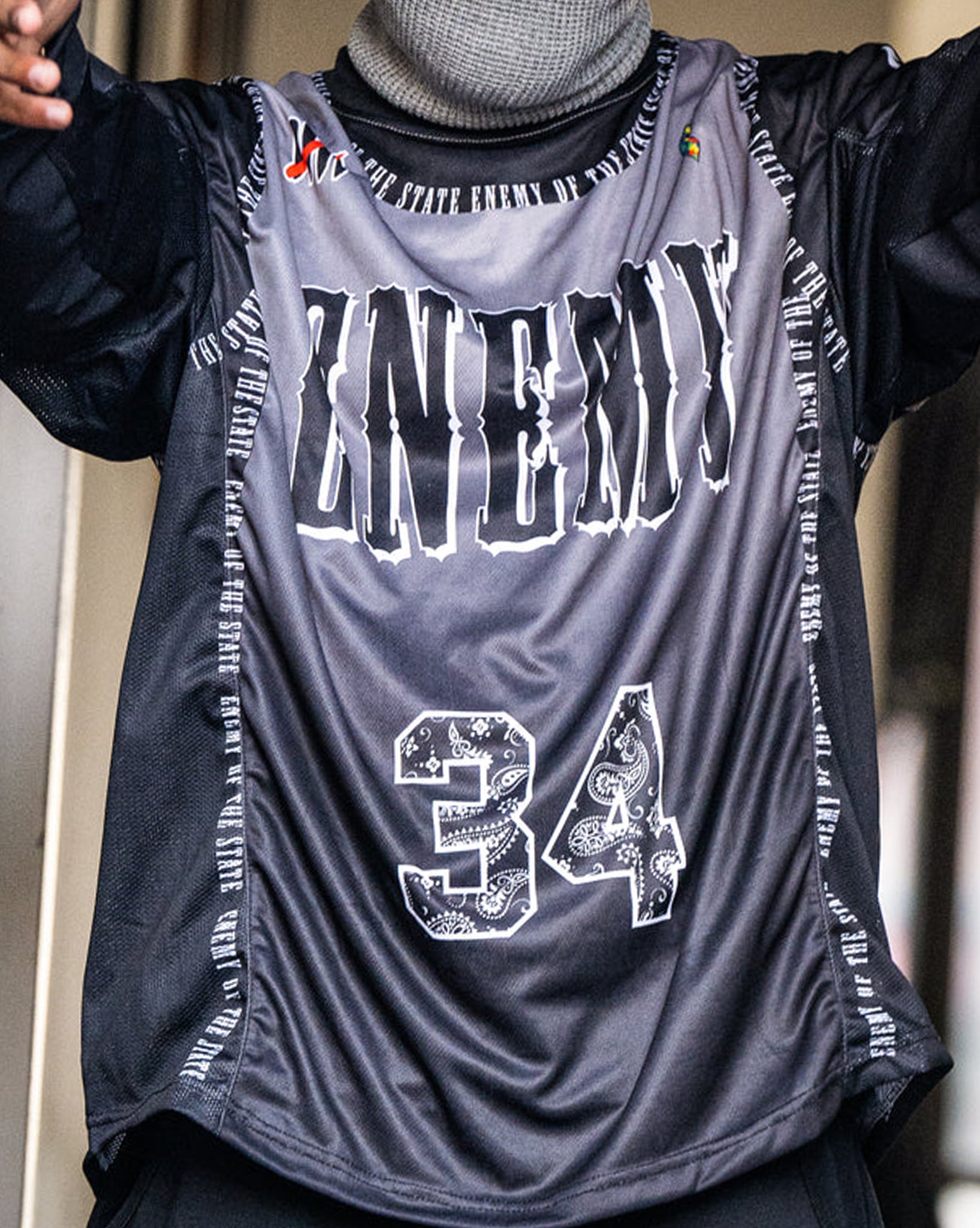 Enemy Of The State Black Paisley OG Paintball Jersey Enemy of the state black paisley og paintball jersey