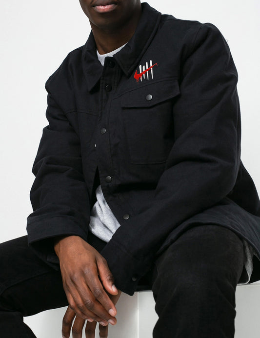 Nike SB Enemy of The State Embroidered Button Down Shirt Jacket